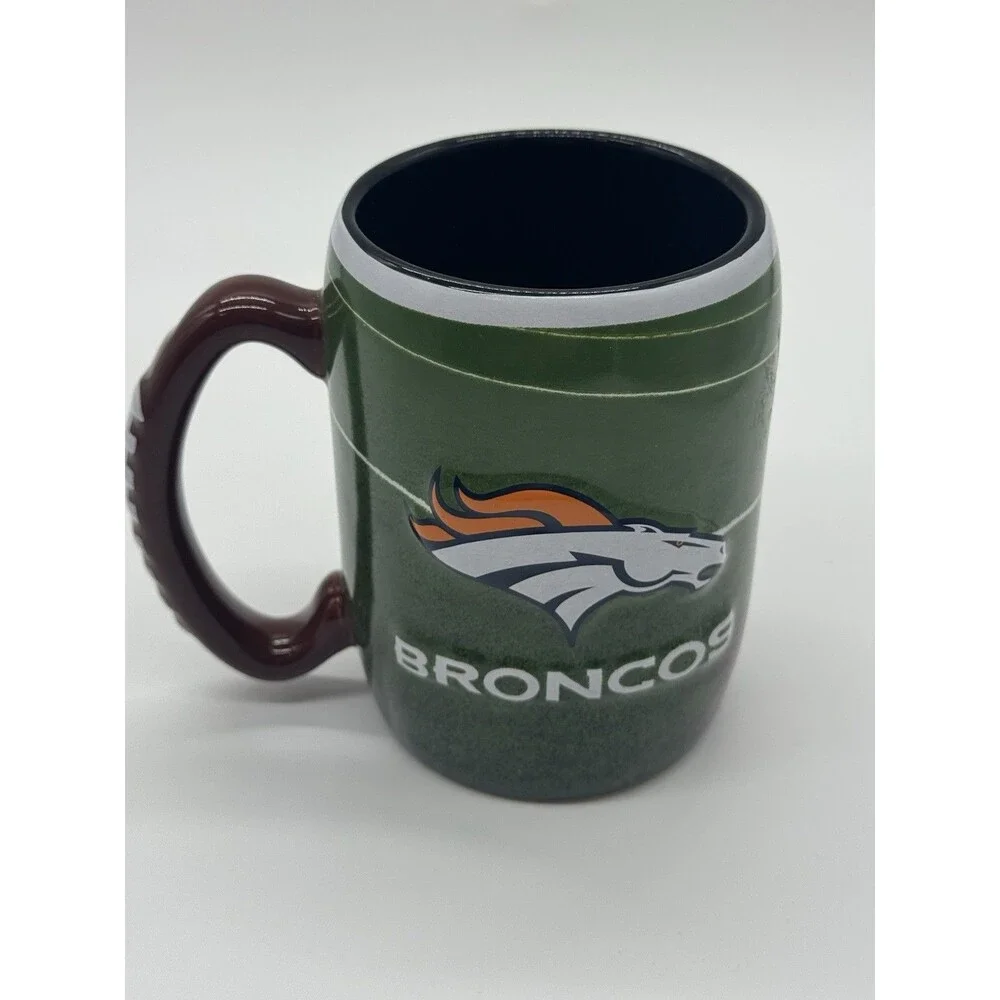 NFL Denver Broncos Coffee Mug Boelter Brands 3D Raised Logo 2013 Football/Field